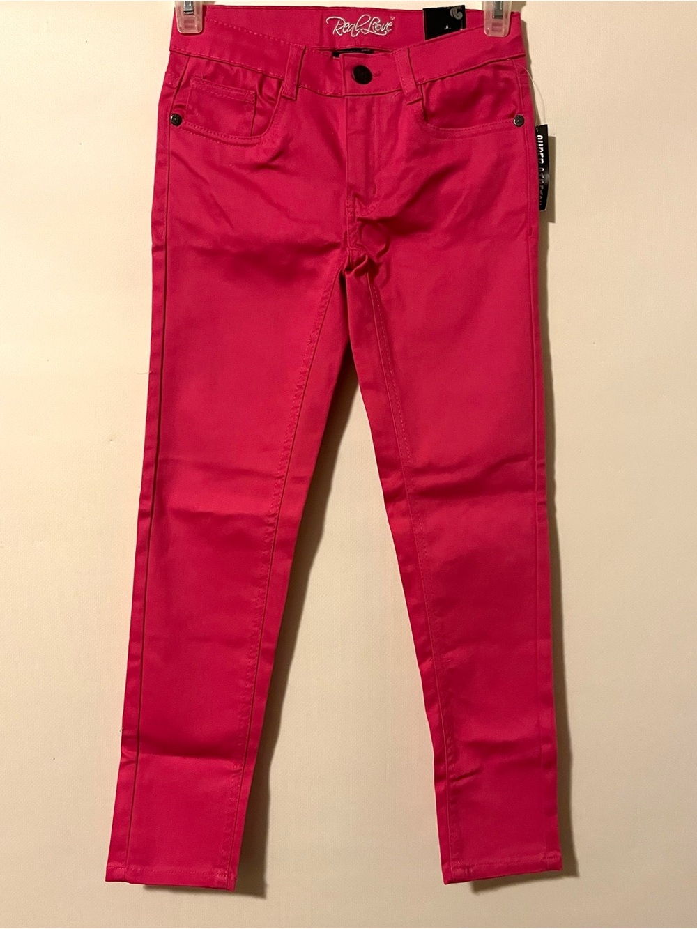 Girls Size 8 NWT Real Love Pink Super Stretch Skinny Jeans